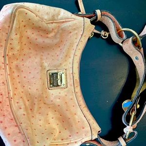 Dooney and Bourke Pink Ostrich Leather Bag